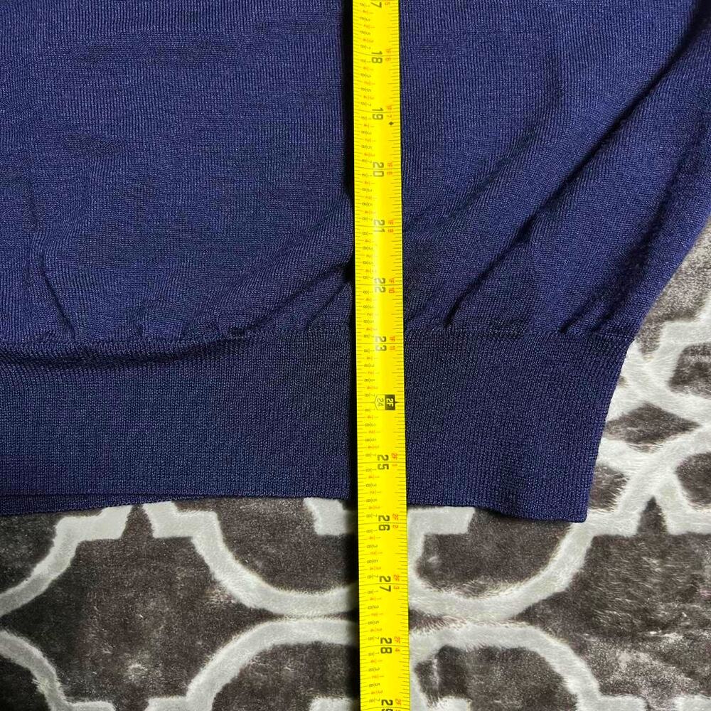 Peter Millar Collection Sweater Merino Wool Silk Men's Large V-Neck Lightweight - Picture 5 of 7
